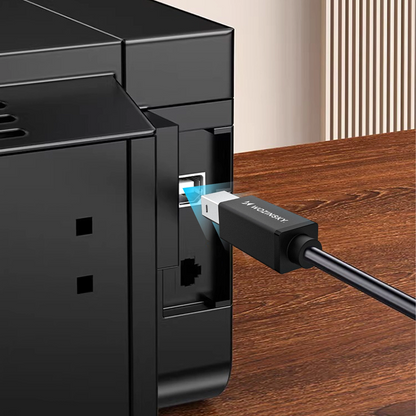 Cabo de Impressora WZK WKDDY1S, USB-C - USB-B, 1m, Preto