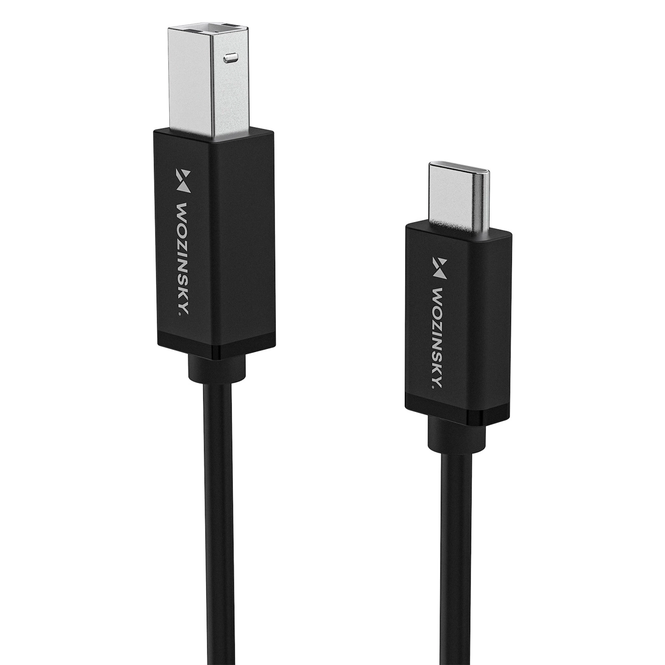 Cabo de Impressora WZK WKDDY1S, USB-C - USB-B, 1m, Preto