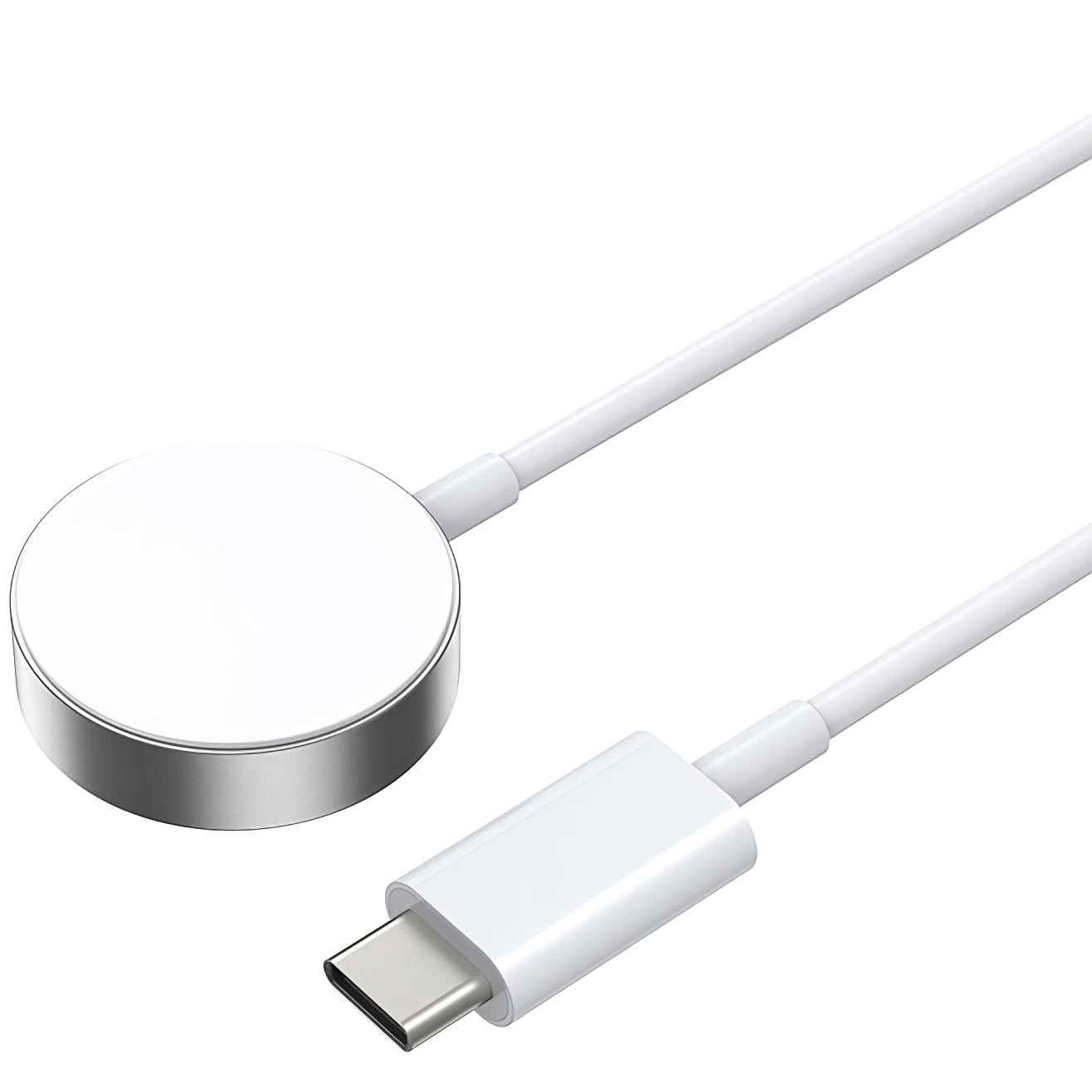 Carregador Sem Fios BWOO WL-18 para Apple Watch Series, USB-C, Branco