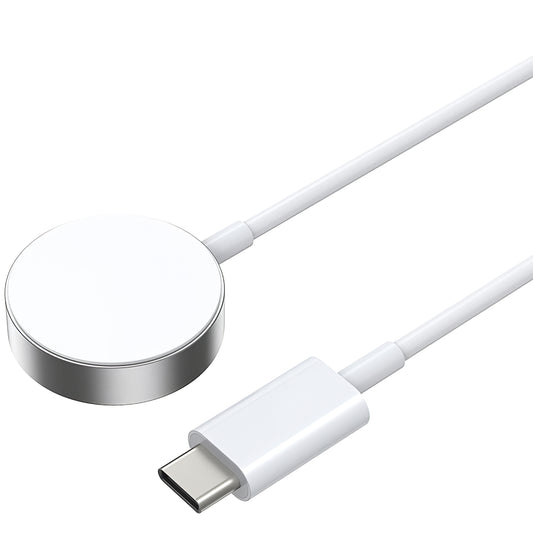 Carregador Sem Fios BWOO WL-18 para Apple Watch Series, USB-C, Branco