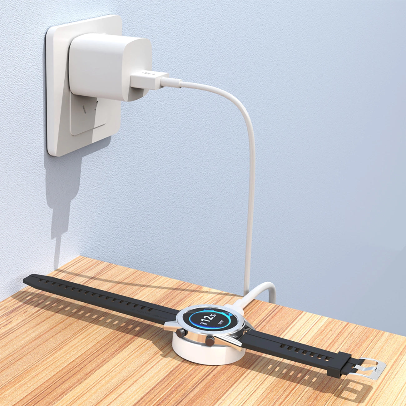 Carregador Wireless Dudao A12H para Huawei Watch Series, USB-A, Branco