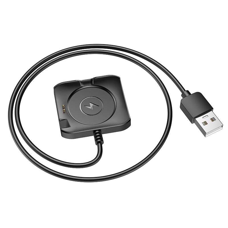 Cabo de Carregamento para Smartwatch HOCO Y28, USB-A, Preto