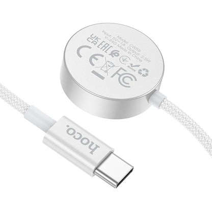 Cabo de Carregamento HOCO CW59 para Apple Watch / Samsung Galaxy Watch Series, Branco