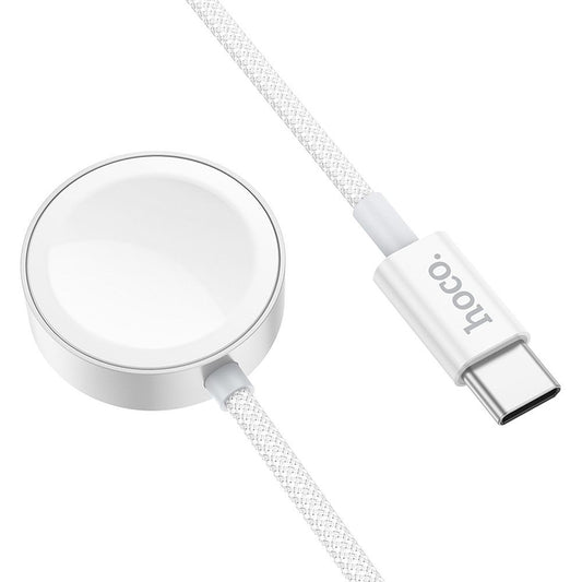Cabo de Carregamento HOCO CW59 para Apple Watch / Samsung Galaxy Watch Series, Branco