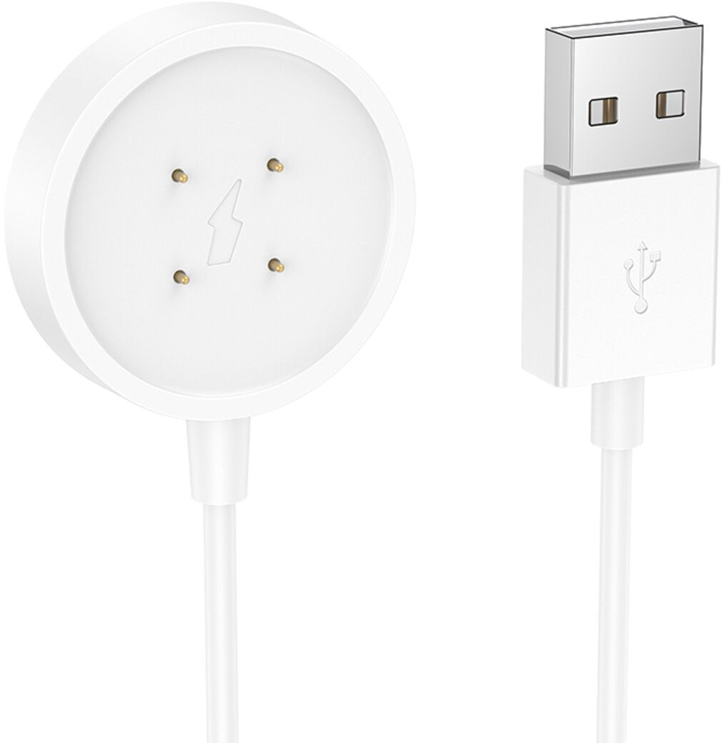 Cabo de Carregamento para Smartwatch HOCO Y24, USB-A, Branco