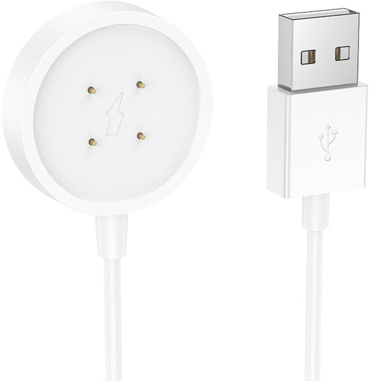 Cabo de Carregamento para Smartwatch HOCO Y24, USB-A, Branco