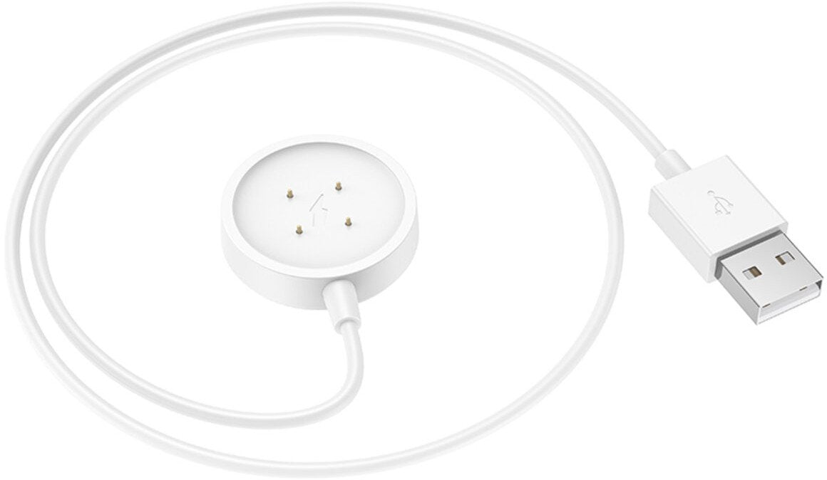 Cabo de Carregamento para Smartwatch HOCO Y24, USB-A, Branco