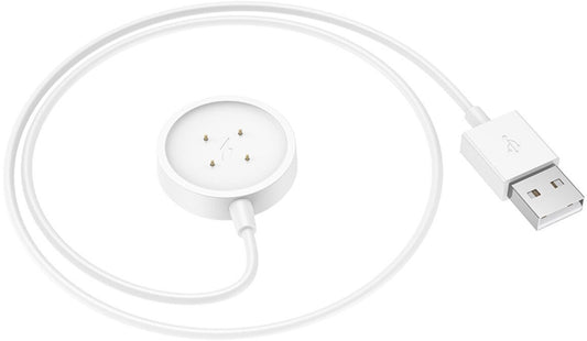 Cabo de Carregamento para Smartwatch HOCO Y24, USB-A, Branco