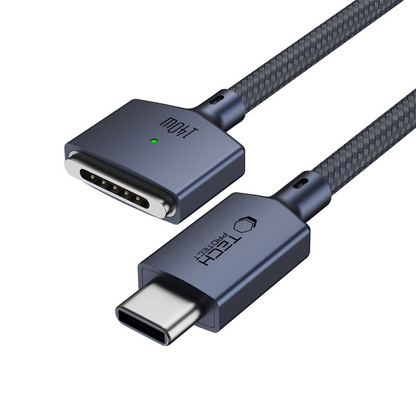Cabo de Carregamento Tech-Protect MMC01 Ultraboost, USB-C - MagSafe 3, 140W, 3m, Azul Marinho