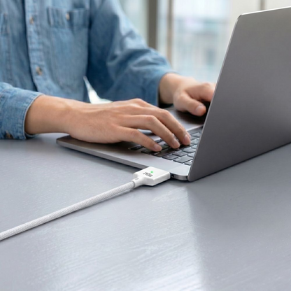 Cabo de Carregamento Tech-Protect MMC01 Ultraboost, USB-C - MagSafe 3, 140W, 2m, Branco
