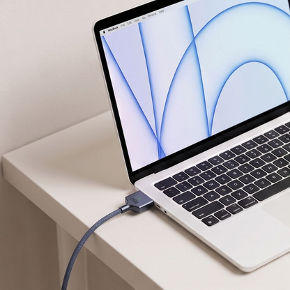 Cabo de Carregamento Tech-Protect MMC01 Ultraboost, USB-C - MagSafe 3, 140W, 3m, Azul Marinho