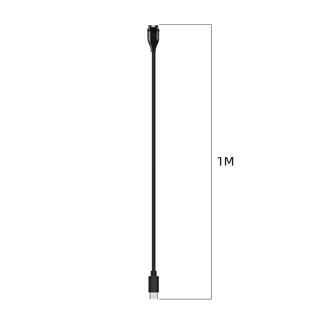 Cabo de Carregamento Techsuit TGC2 para Garmin Watch Fenix / vivoactive Series, USB-C, Preto