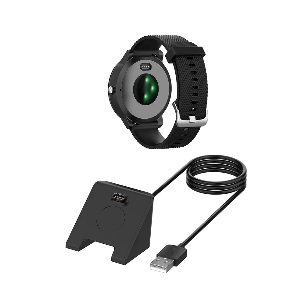 Cabo de Carregamento Techsuit TGC3 para Garmin Fenix 5 Plus / 7X / 6X / 6 / 5, USB-A, Preto