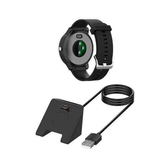Cabo de Carregamento Techsuit TGC3 para Garmin Fenix 5 Plus / 7X / 6X / 6 / 5, USB-A, Preto