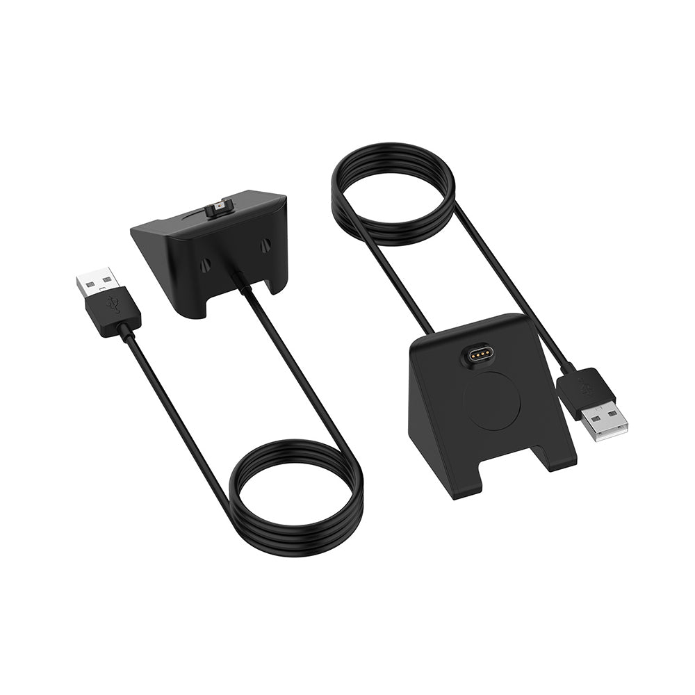 Cabo de Carregamento Techsuit TGC3 para Garmin Fenix 5 Plus / 7X / 6X / 6 / 5, USB-A, Preto