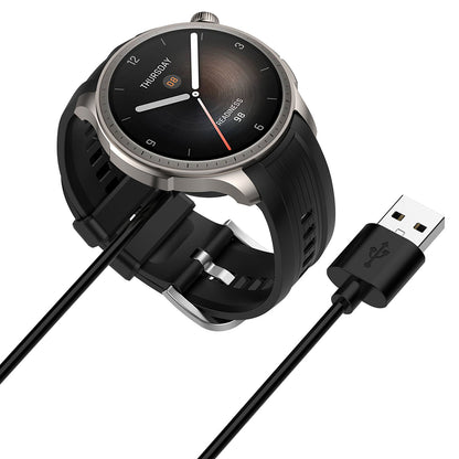 Cabo de Carregamento Techsuit THA4 para Amazfit T-Rex 3 / Balance, USB-A, Preto