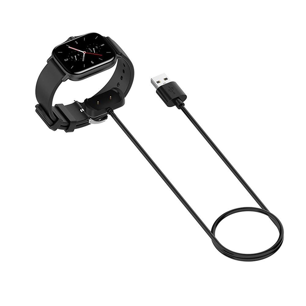 Cabo de Carregamento Techsuit THA6 para Amazfit Watch Series, USB-A, Preto