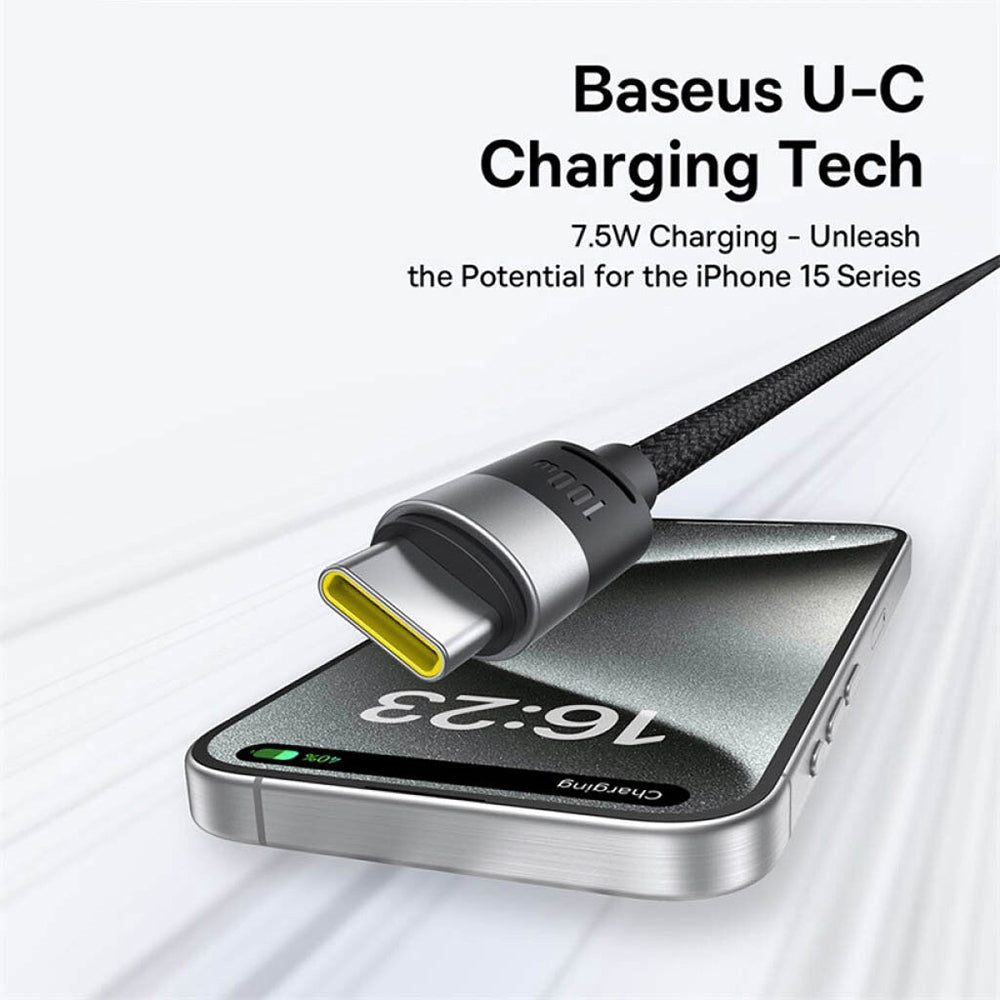 Cabo de Carregamento USB-A - Lightning / microUSB / USB-C Baseus StarSpeed 3in1, 20W, 0.6m, Preto P10319900111-00