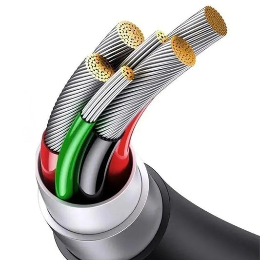 Cabo de Carregamento USB-A - Lightning / microUSB / USB-C Baseus 3in1, 100W, 1.5m, Branco P10377705213-00