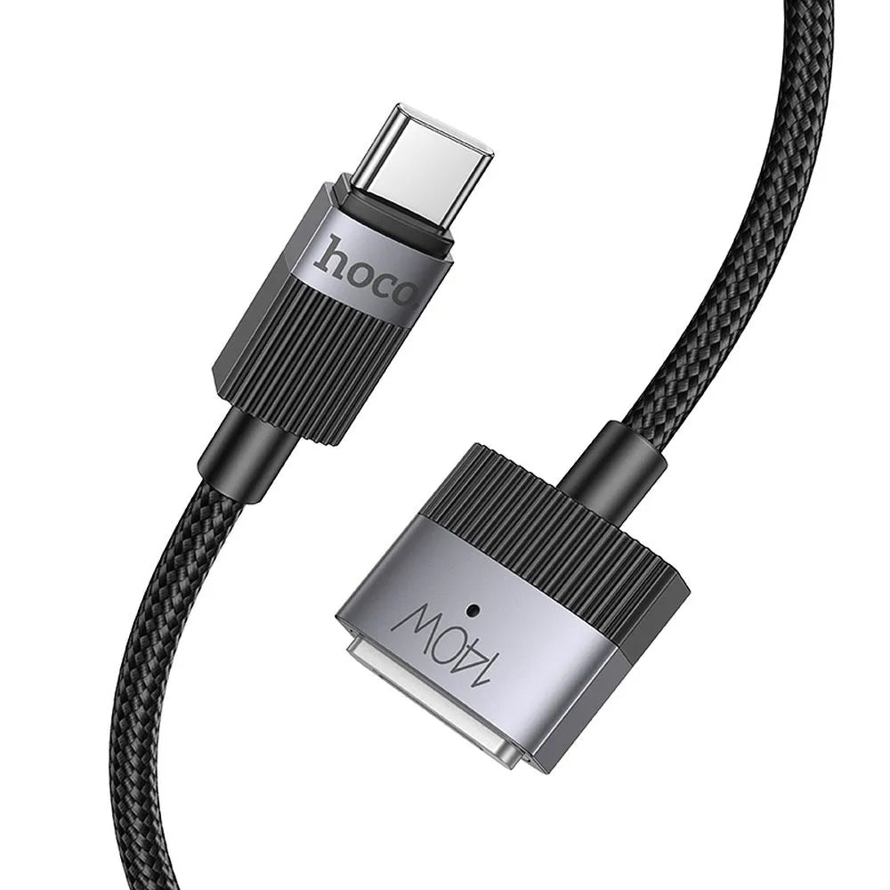 Cabo de Carregamento HOCO U141, USB-C - MagSafe 3, 140W, 1.8m, Preto