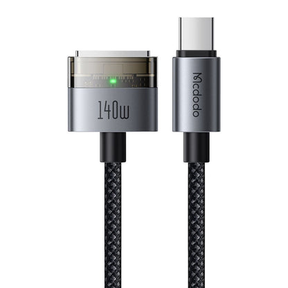 Cabo de Carregamento McDodo CA-2070, USB-C - MagSafe 3, 140W, 2m, Preto