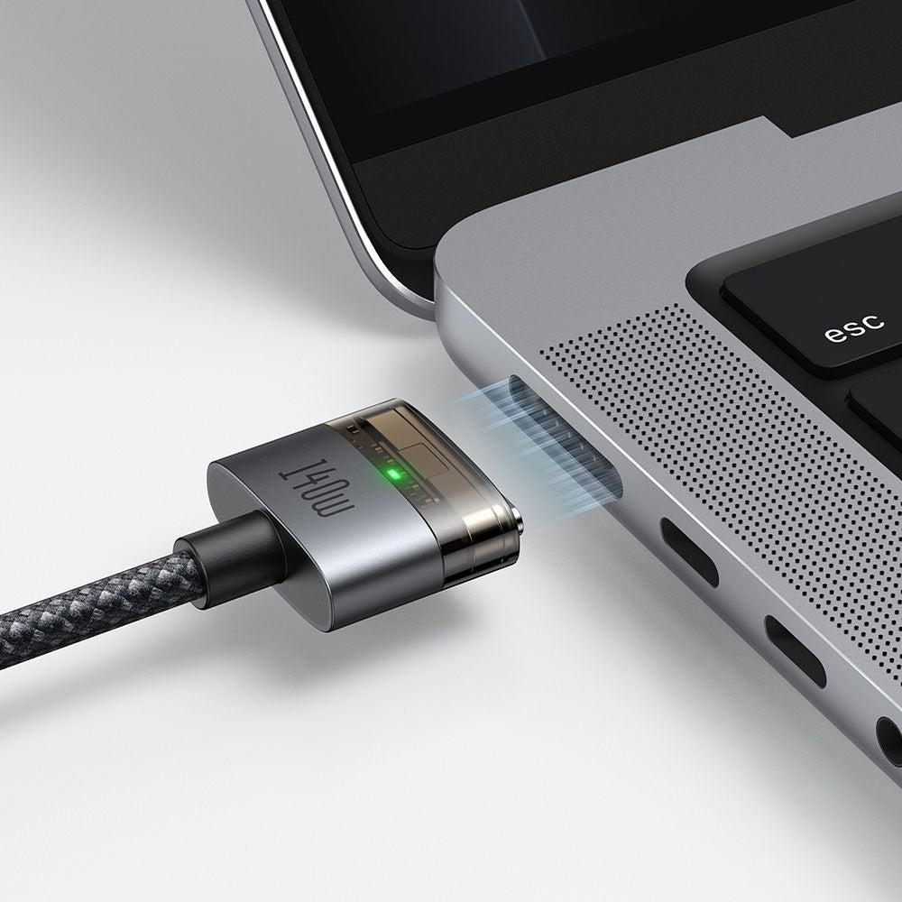 Cabo de Carregamento McDodo CA-2070, USB-C - MagSafe 3, 140W, 2m, Preto