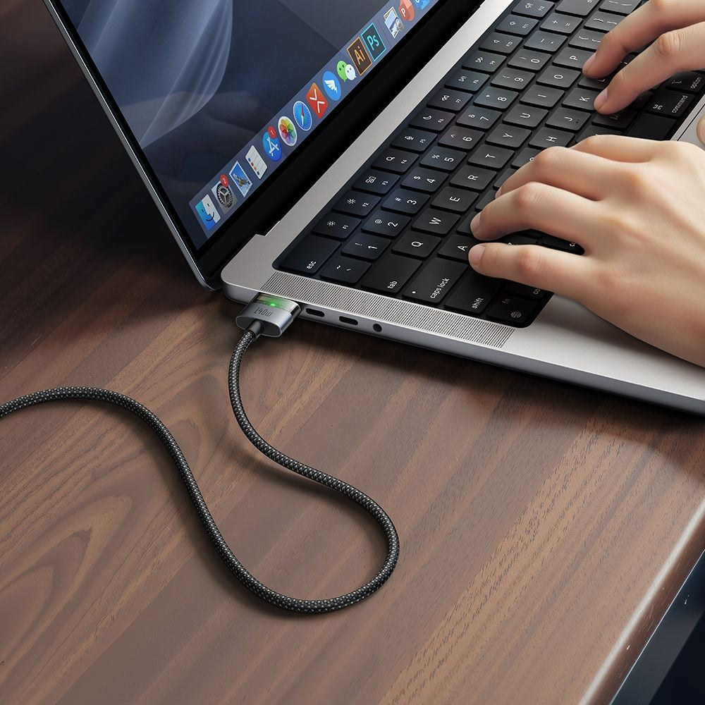 Cabo de Carregamento McDodo CA-2070, USB-C - MagSafe 3, 140W, 2m, Preto