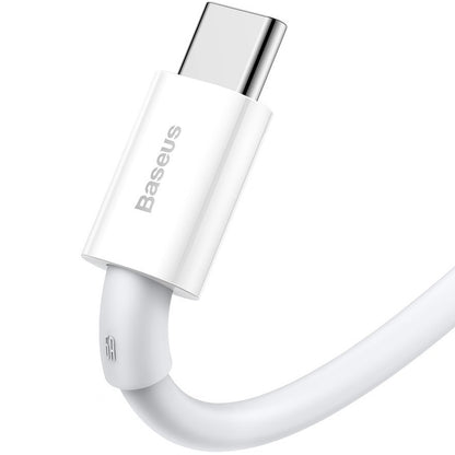 Cabo de carregamento e dados USB-A - USB-C Baseus Superior Series, 66W, 1m, Branco CATYS-02