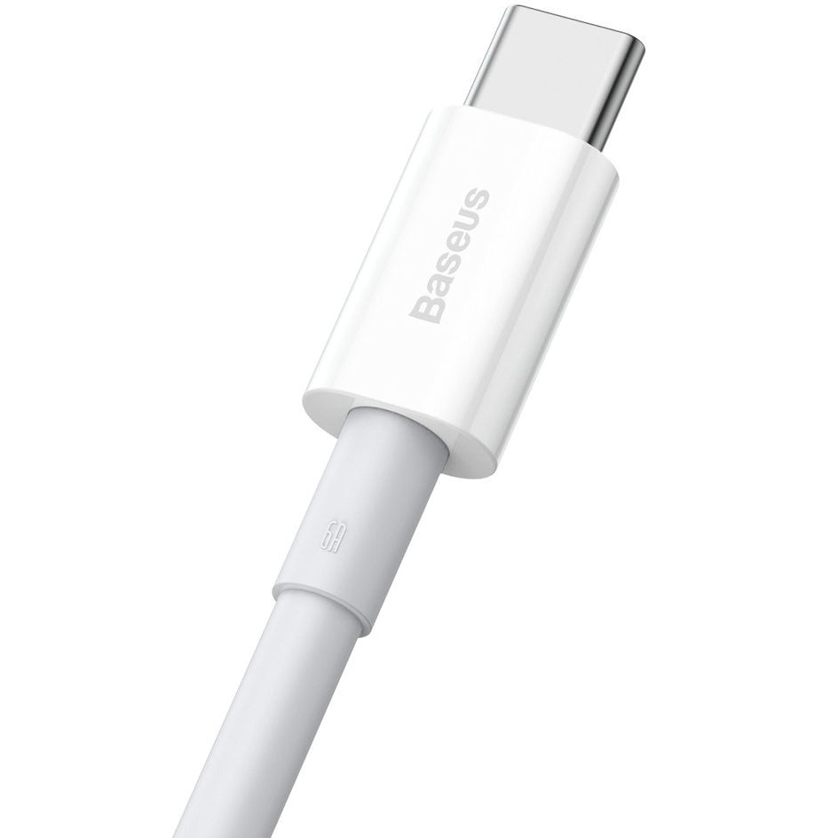 Cabo de carregamento e dados USB-A - USB-C Baseus Superior Series, 66W, 1m, Branco CATYS-02