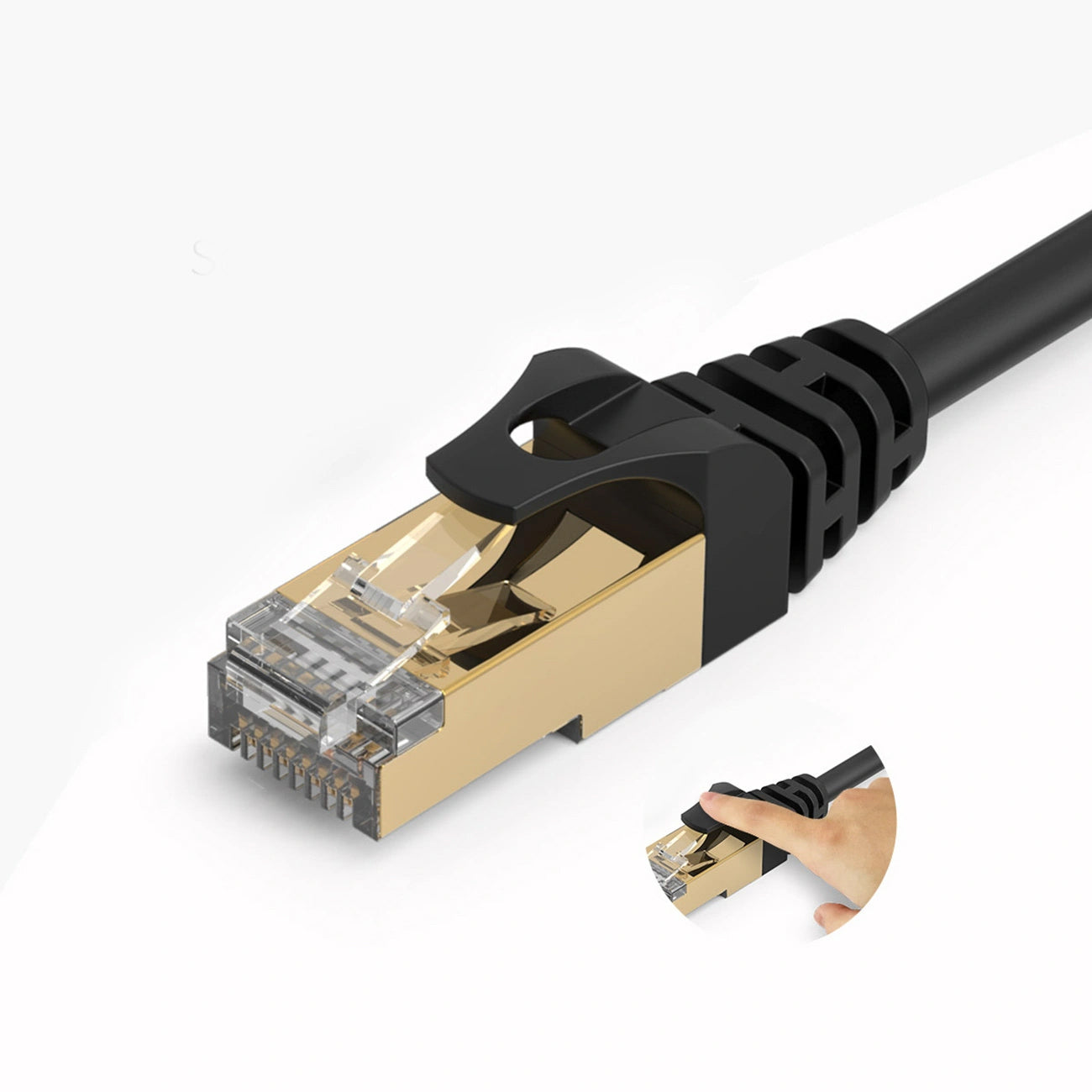 Cabo de Rede Orico PUG-C7, UTP, Cat7, 10m, Preto