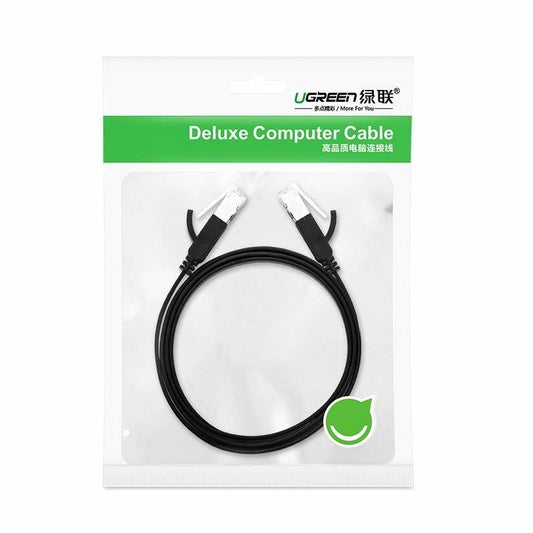 Cabo de rede UGREEN NW101 Plano, UTP, Cat6, 2m, Preto 