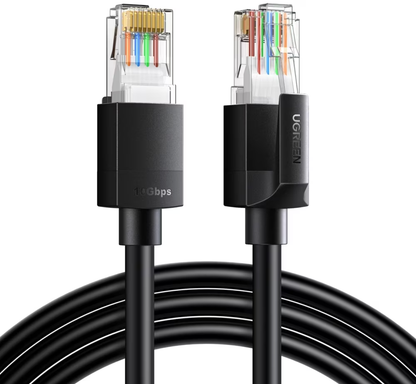 Cabo de Rede UGREEN NW316, UTP, Cat6, 8m, Preto
