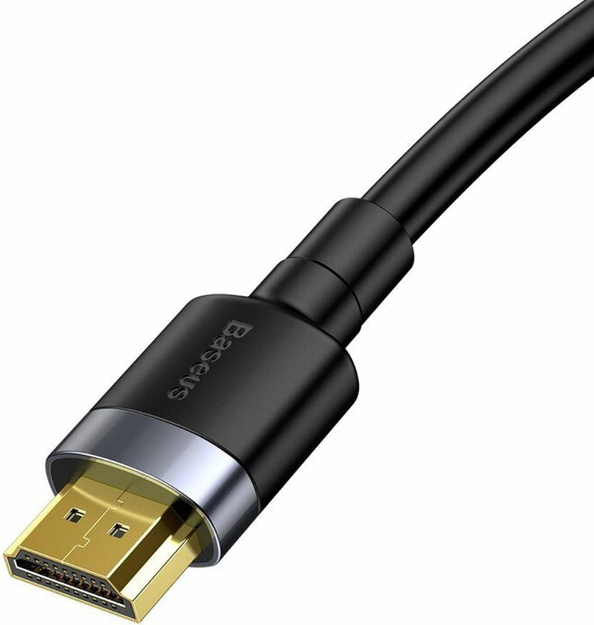 Cabo de Vídeo Baseus Cafule, HDMI - HDMI, 4K, 5m, Preto CADKLF-H01