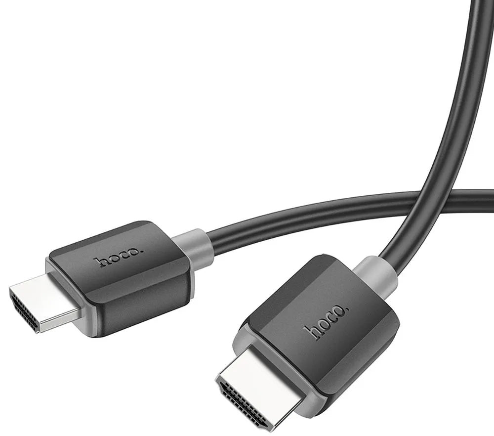 Cabo de Vídeo HOCO US08, HDMI - HDMI, 4K, 1m, Preto