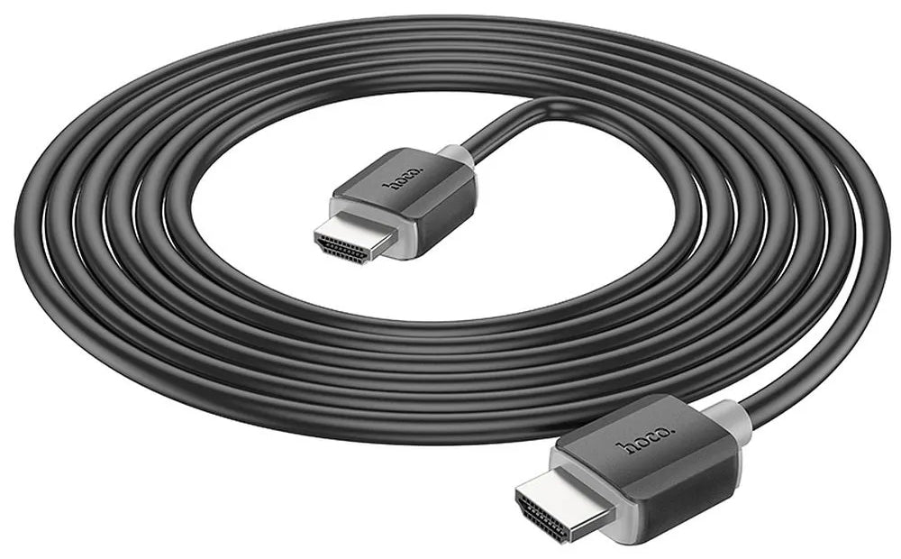 Cabo de Vídeo HOCO US08, HDMI - HDMI, 4K, 1m, Preto