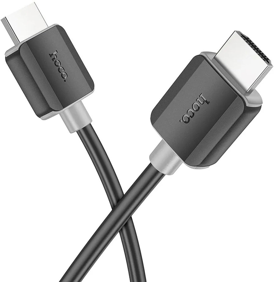 Cabo de Vídeo HOCO US08, HDMI - HDMI, 4K, 1m, Preto