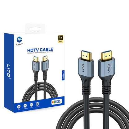 Cabo de Vídeo Lito HD119, HDMI - HDMI, 8K, 1,8m, Preto