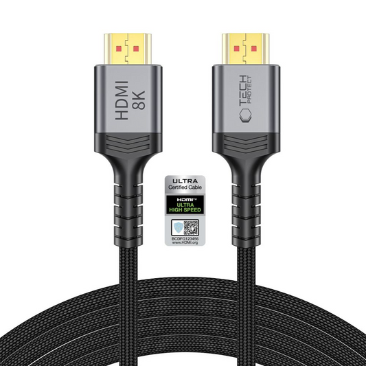Cabo de Vídeo Tech-Protect Ultraboost 2, HDMI - HDMI, 8K, 3m, Preto