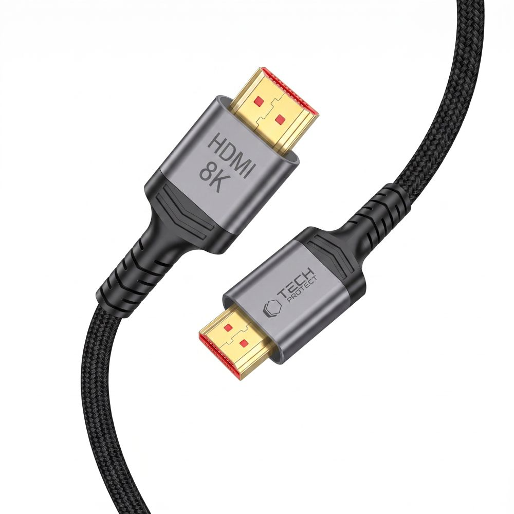 Cabo de Vídeo Tech-Protect Ultraboost 2, HDMI - HDMI, 8K, 1m, Preto