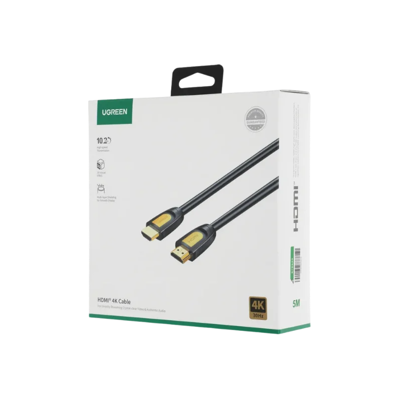Cabo de Vídeo UGREEN HD101, HDMI - HDMI, 4K, 5m, Preto