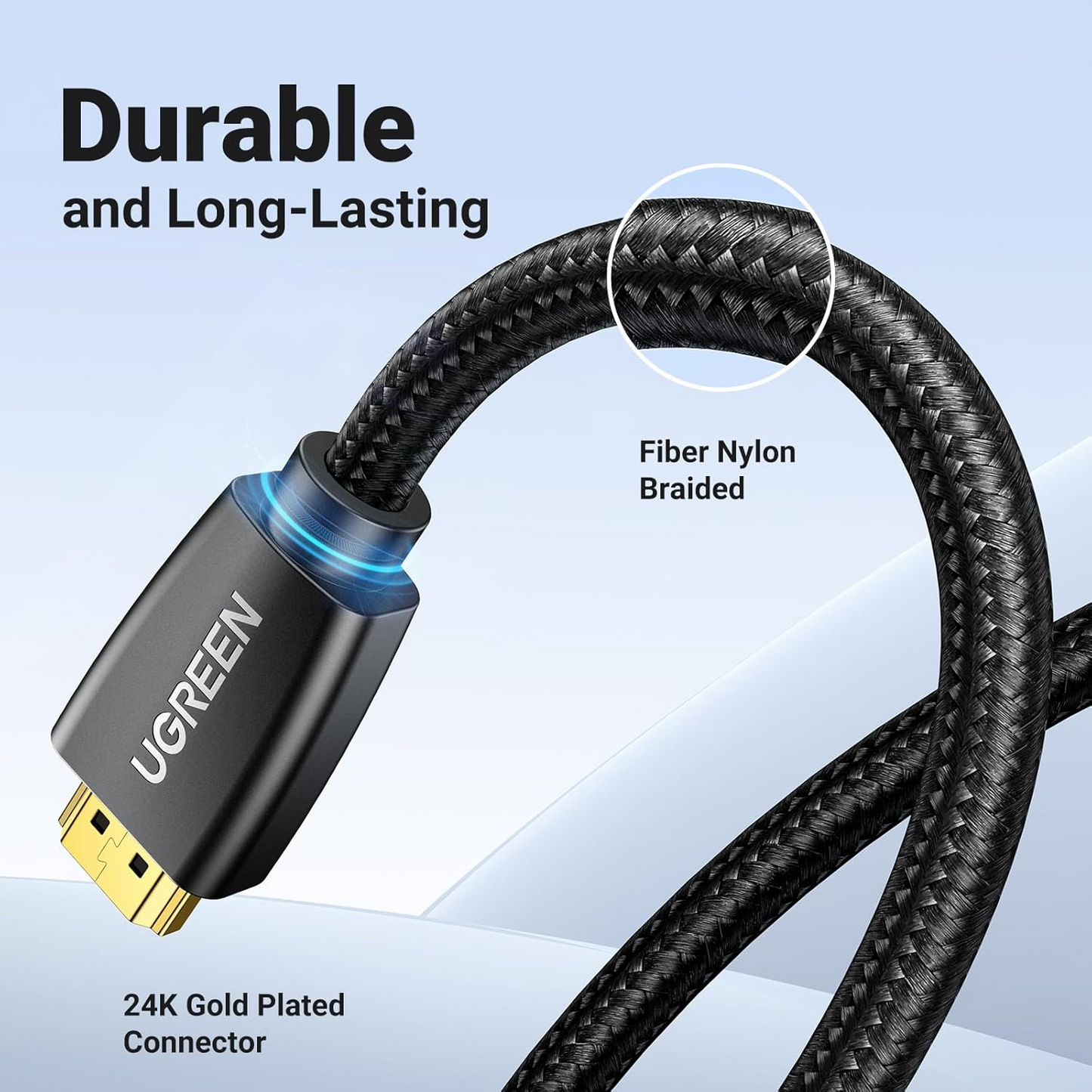 Cabo de Vídeo UGREEN HD118, HDMI - HDMI, 4K, 1.5m, Preto