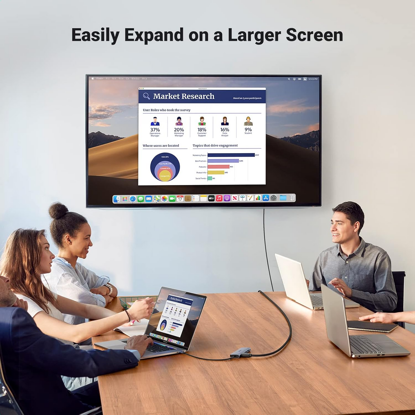 Cabo de Vídeo UGREEN HD118, HDMI - HDMI, 4K, 1.5m, Preto