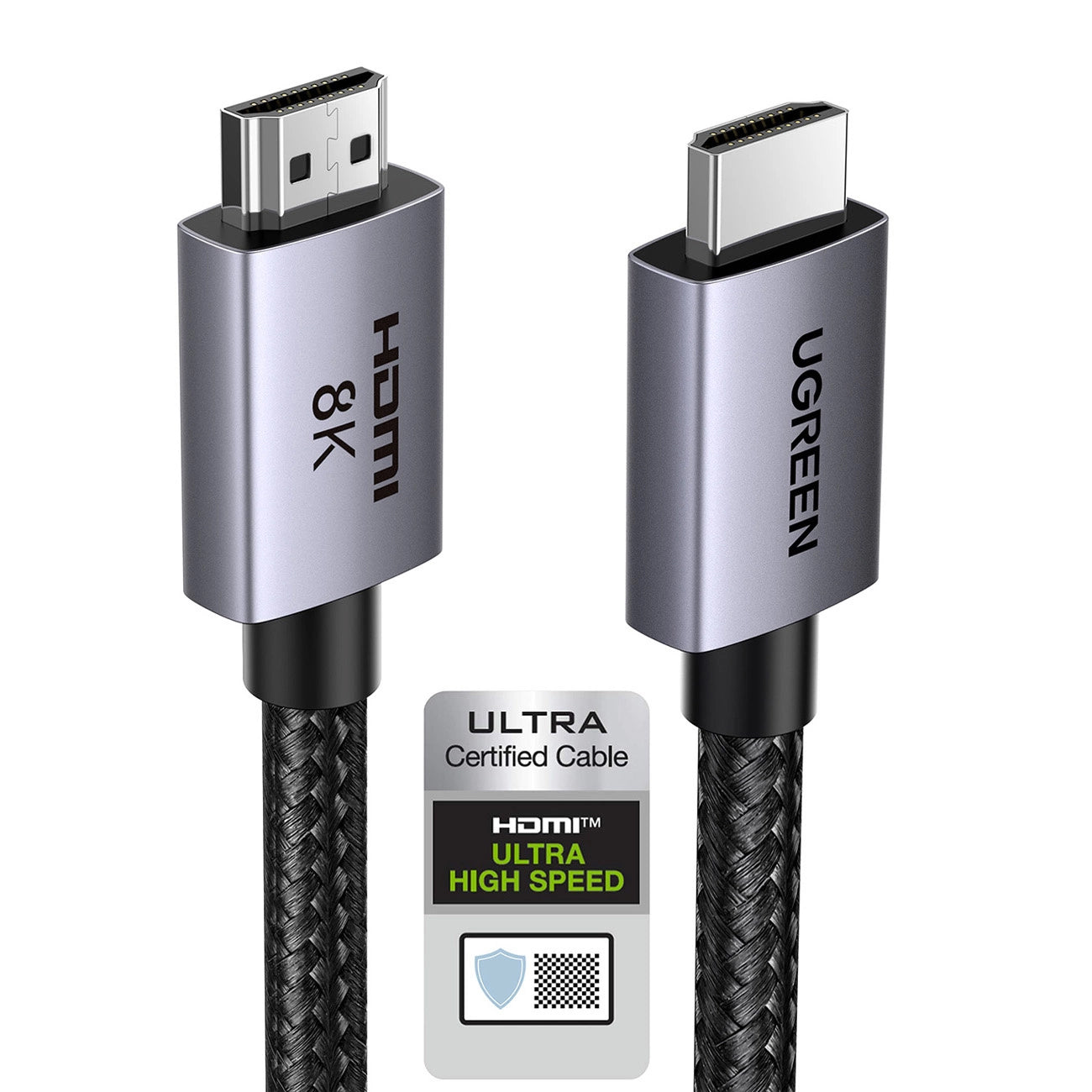Cabo de Vídeo UGREEN HD171, HDMI - HDMI, 8K, 1m, Preto