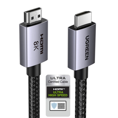 Cabo de Vídeo UGREEN HD171, HDMI - HDMI, 8K, 1m, Preto
