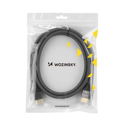 Cabo vídeo WZK Ultraboost, HDMI - HDMI, 8K, 3 m, cinzento WHDMI-30 WHDMI-30 