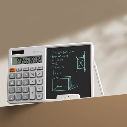 Calculadora de Secretária com Tablet de Escrita Deerma JX01, Cinzenta