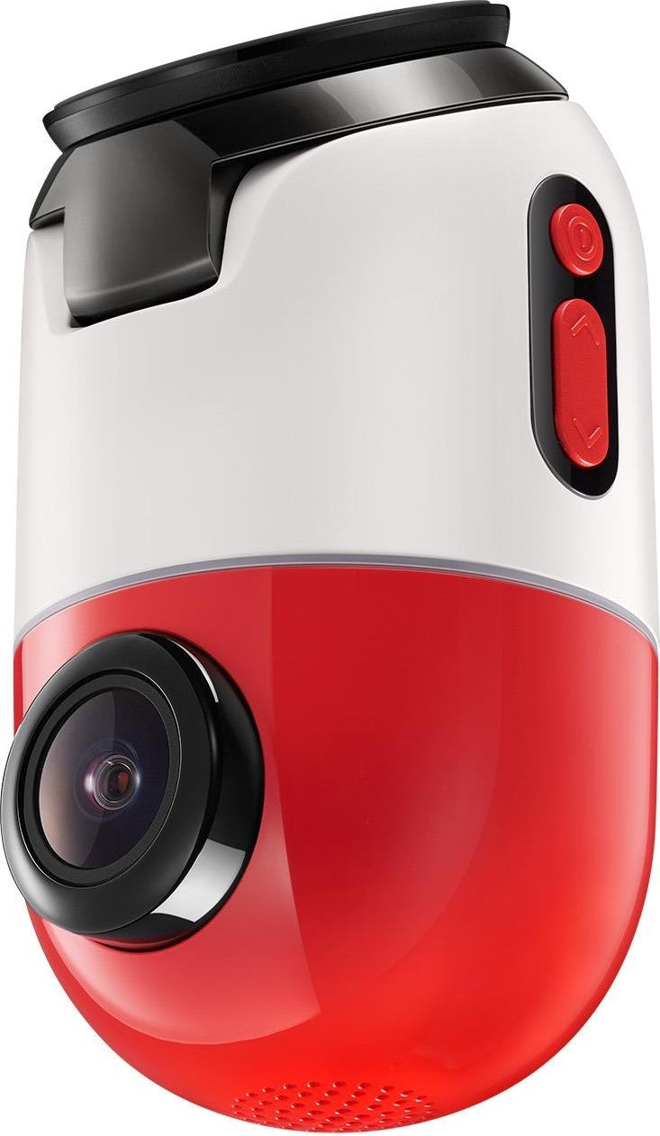 70mai Dash Cam Omni 360 X200, 1080P, 128Gb, Wi-Fi, GPS, IA, Controlo por voz, Ecrã de 1,2 polegadas, Rosie X200-128-RED