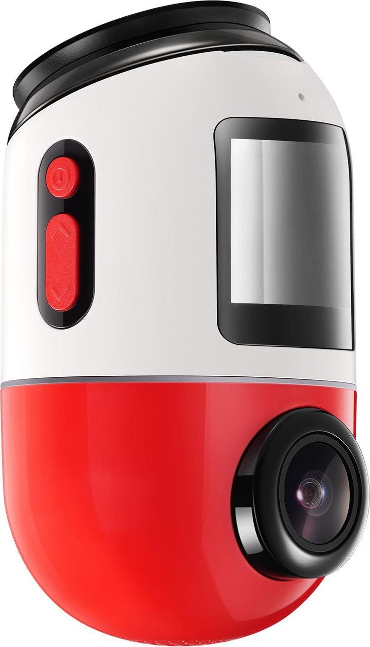 70mai Dash Cam Omni 360 X200, 1080P, 64Gb, Wi-Fi, GPS, IA, Controlo por voz, Ecrã de 1,2 polegadas, Rosie X200-64-RED