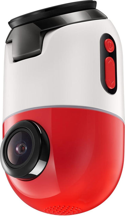 70mai Dash Cam Omni 360 X200, 1080P, 64Gb, Wi-Fi, GPS, IA, Controlo por voz, Ecrã de 1,2 polegadas, Rosie X200-64-RED