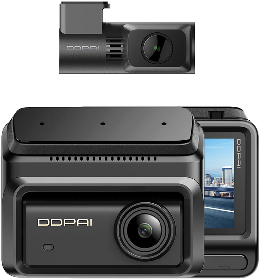 Câmara Auto Frente Traseira DDPAI Z90 Dual, 4K, 64Gb, Wi-Fi, GPS, Ecrã 3 polegadas
